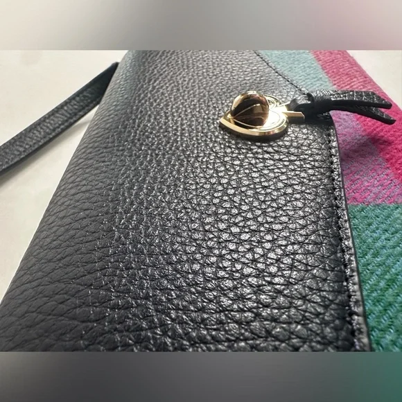 Kate Spade Marti Wallet Crossbody Bag - Multicolor Plaid and Navy Leather (NWOT) - Picture 11 of 15